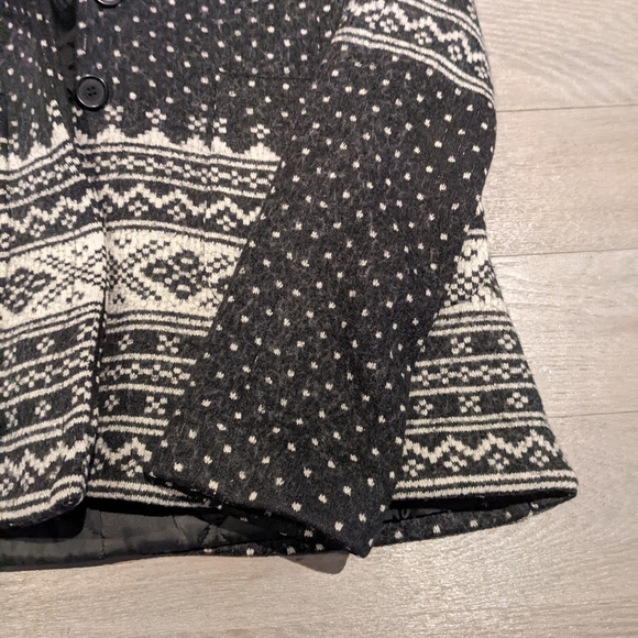 SOLD - Smythe Fair Isle Wool Coat - Picture 4 of 11